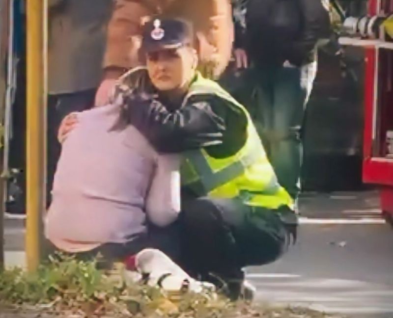 Mama gravidei moartă în explozie