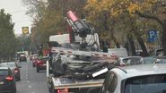 Mașină distrusă în explozie