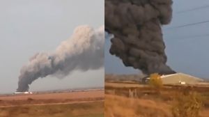 Imagini de la locul incendiului