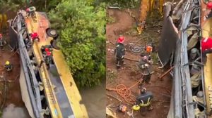 Imagini de la locul accidentului