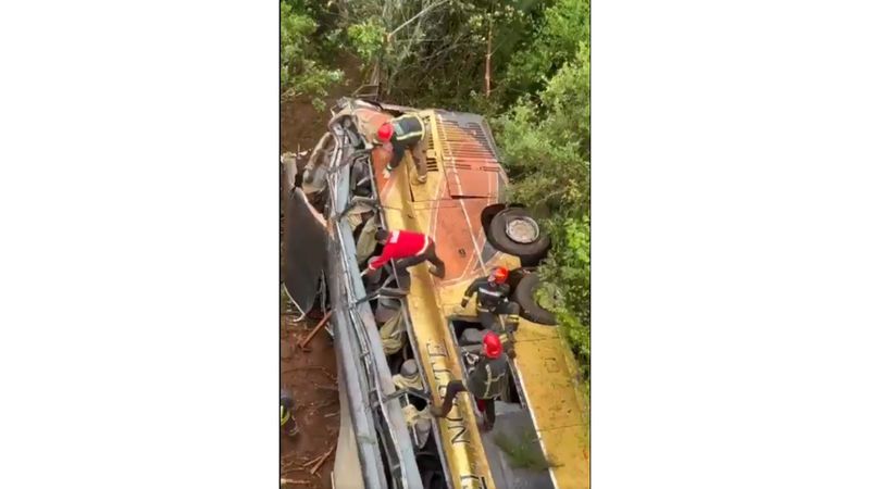 Imagine de la locul accidentului