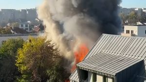 Imagine de la locul incendiului