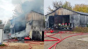 Imagini de la locul incendiului