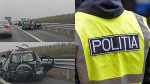 Imagini de la locul accidentului