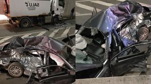 Imagini de la locul accidentului