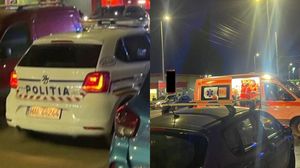 Imagini de la locul accidentului