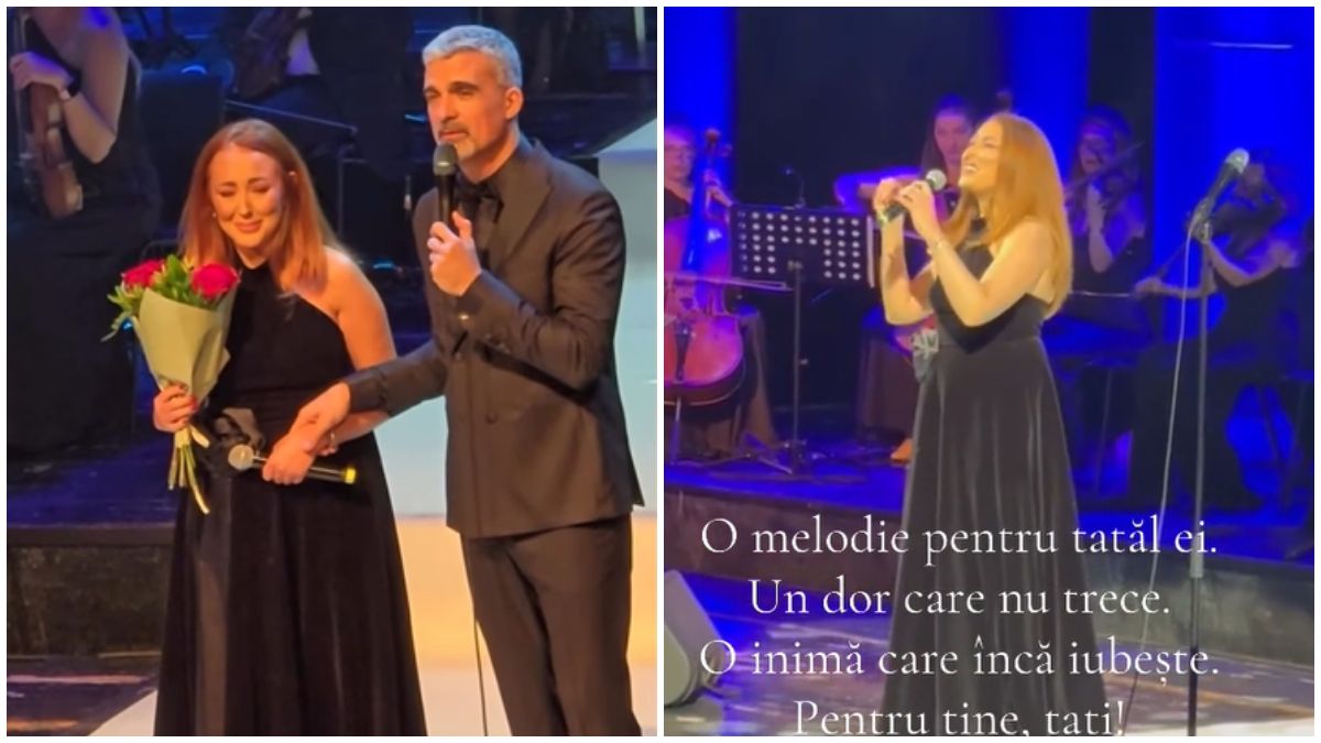 Durere de neimaginat! Nidia, fiica lui Horia Moculescu, a urcat pe scenă la 3 zile după ce l-a condus pe ultimul drum. Cântecul pe care tatăl ei nu l-a mai apucat să-l audă