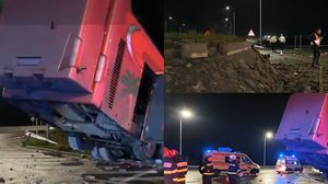 Imagini de la locul accidentului