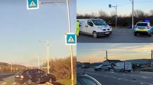 Imagini de la locul accidentului