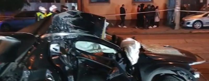 Imagini de la locul accidentului