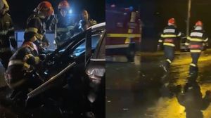 Imagini de la locul accidentului