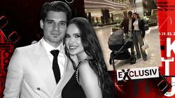 Fiul lui Ianis Hagi plimbat "la nivel premium"! Caruciorul micului Giorgios echivalează o mașină. Cât costă și brand au ales | EXCLUSIV