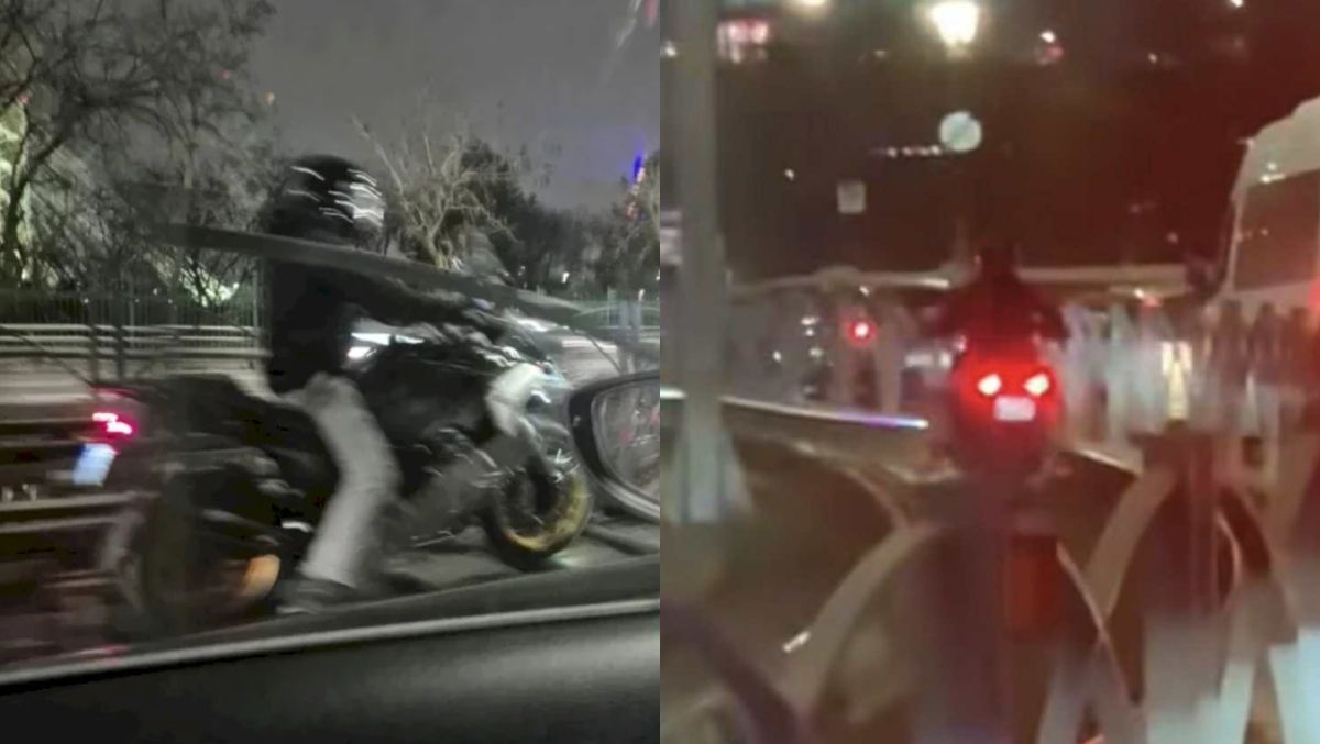 Motociclist căutat de polițiști după ce s-a aventurat pe linia de tramvai, în București! Imaginile cu el au ajuns virale pe internet