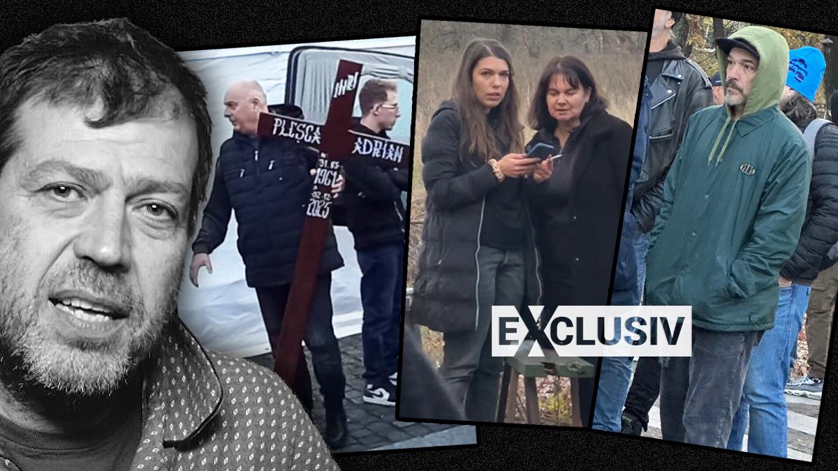 Primele imagini de la priveghiul lui Artan. Fiica artistului, zdrobită de durere, surprinsă la capelă | EXCLUSIV