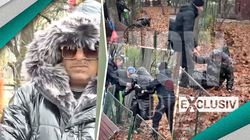 Incident neprevăzut la înmormântarea lui Artan. Romeo Fantastik a căzut în curtea bisericii unde este depus trupul neînsuflețit al artistului | EXCLUSIV