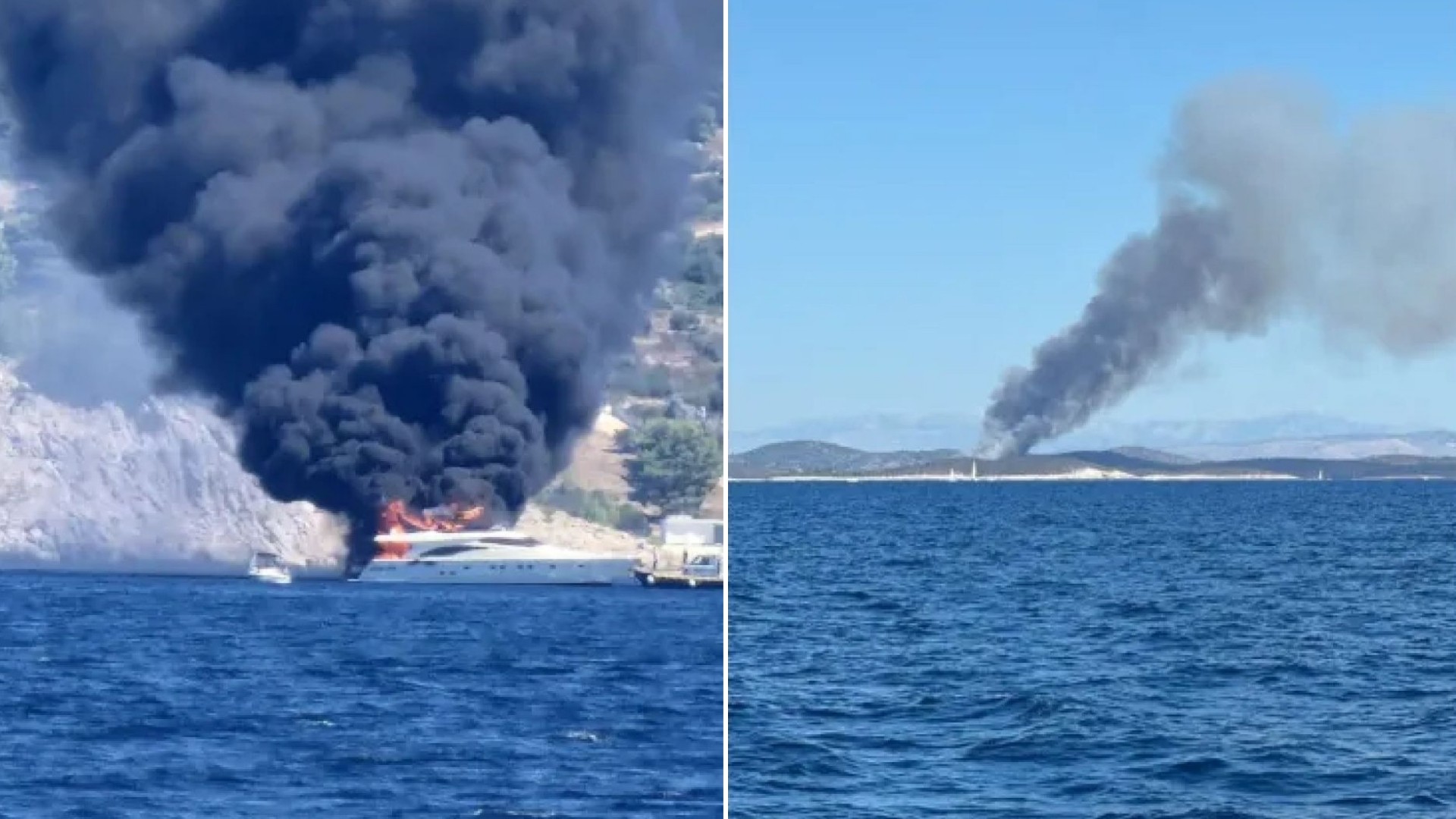 Incendii în Croația, în apropiere de Hvar și Čiovo. Pompierii au intervenit cu aeronave de stingere