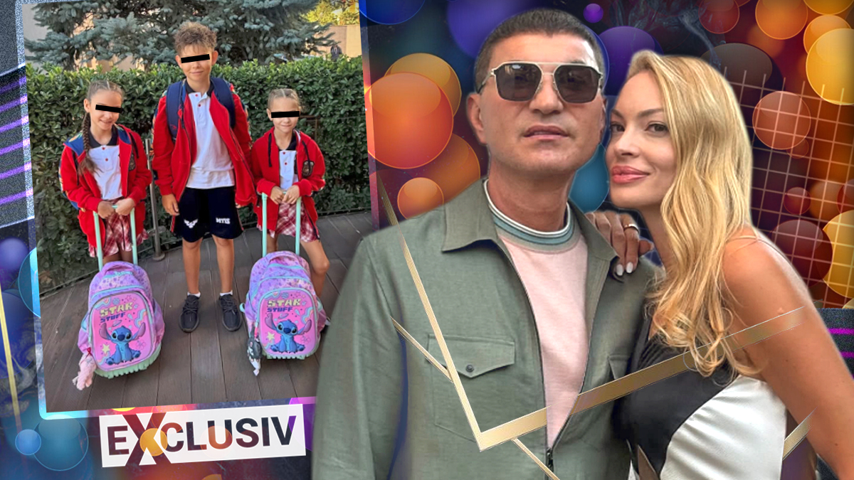 EXCLUSIV | Cât plătesc Cristi Borcea și Valentina Pelinel pentru școala celor trei copii. Taxă de mii de euro, dar să vezi ce ghiozdane au gemenele!