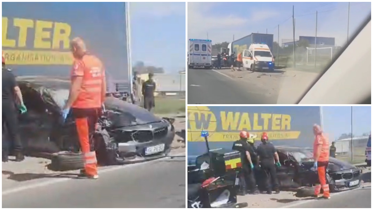 Accident grav în județul Galați, între Movileni și Șendreni. Patru persoane au fost rănite, printre victime se află un copil de un an