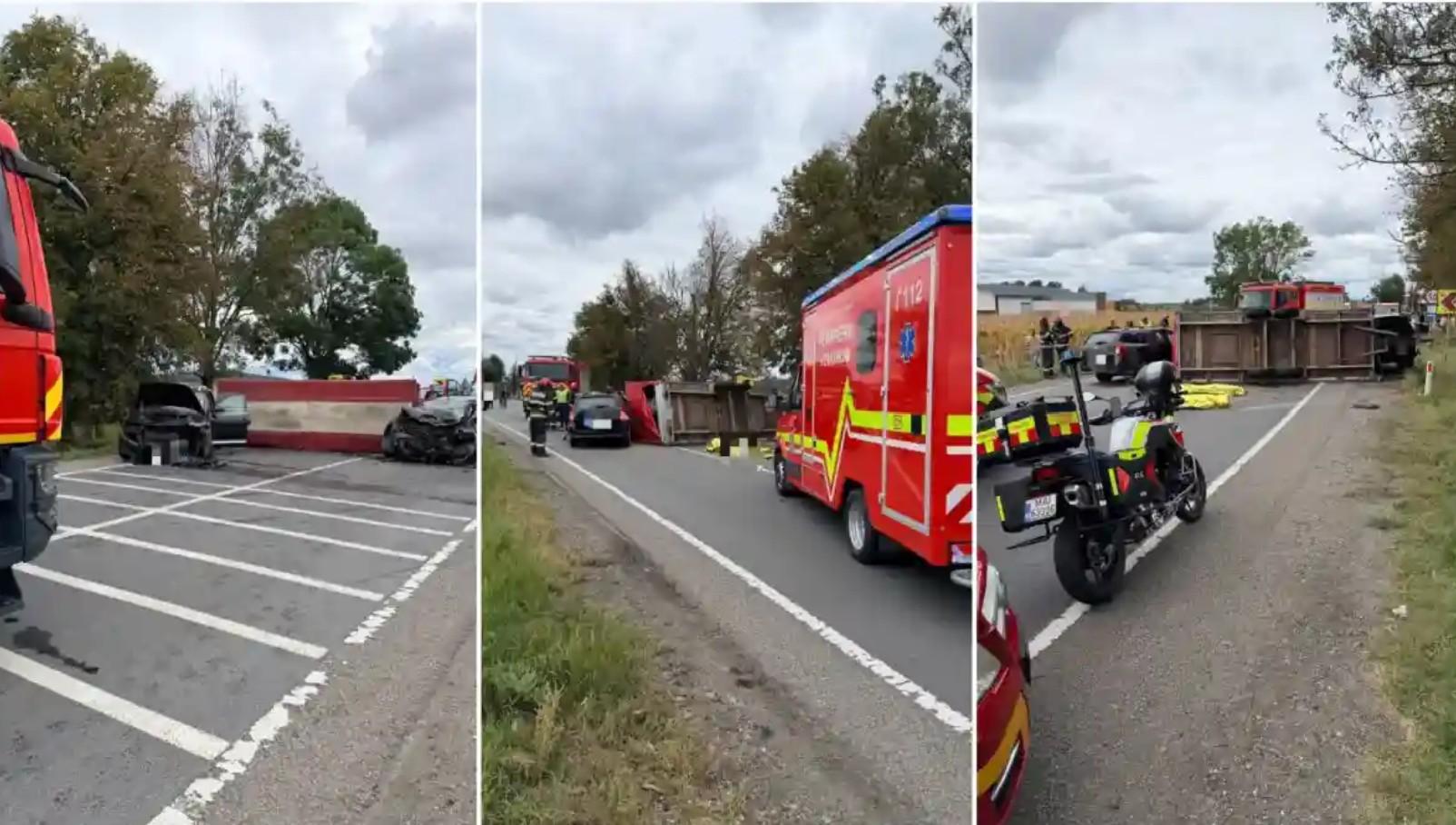 Accident mortal pe DN 15, în Mureș. Doi oameni au murit, iar un copil de 8 ani se numără printre cei patru răniți