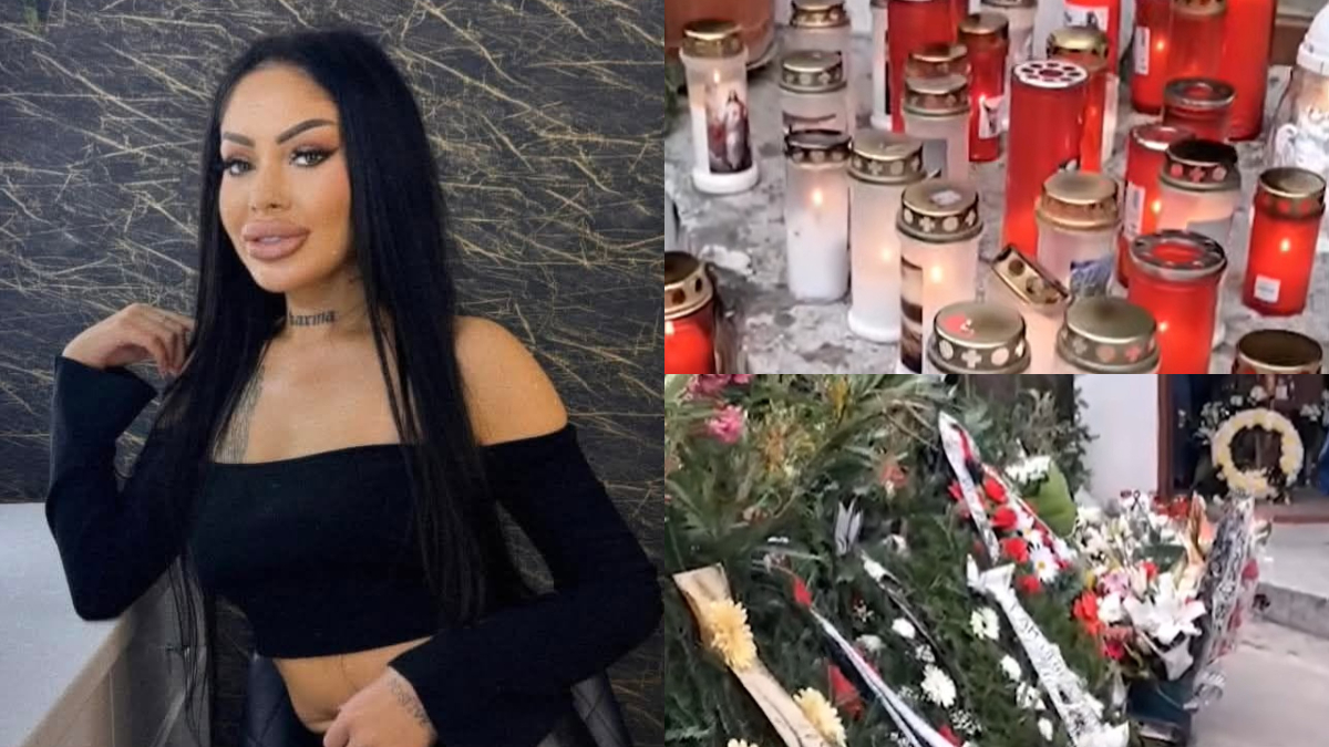 Primele imagini de la înmormântarea Valentinei, tânăra omorâtă și aruncată într-o valiză pe apele Oltului. Familia, devastată de durere