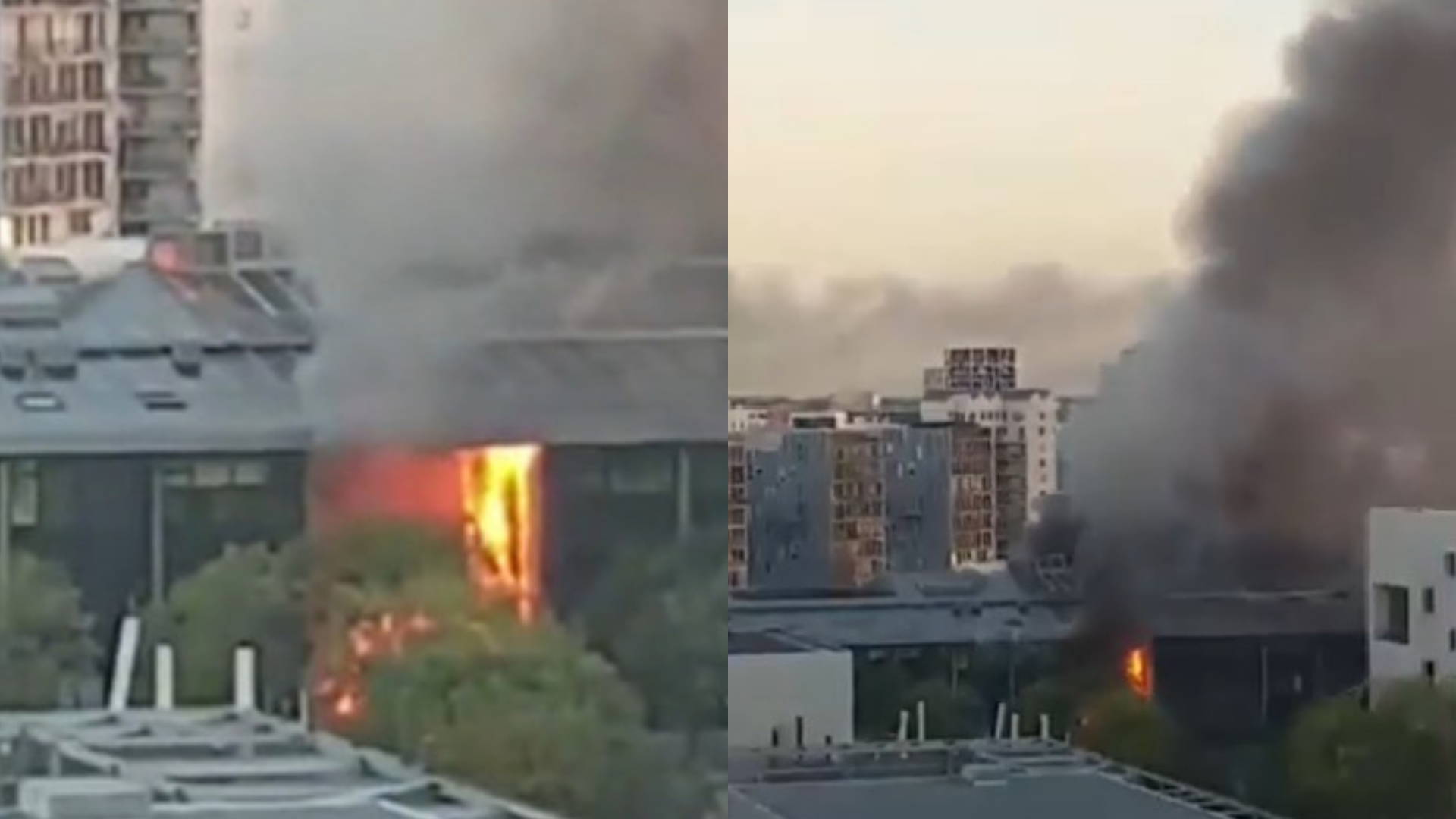 Incendiu la un liceu din Nantes, în timpul protestelor elevilor din Franța. Flăcările au cuprins fațada clădirii