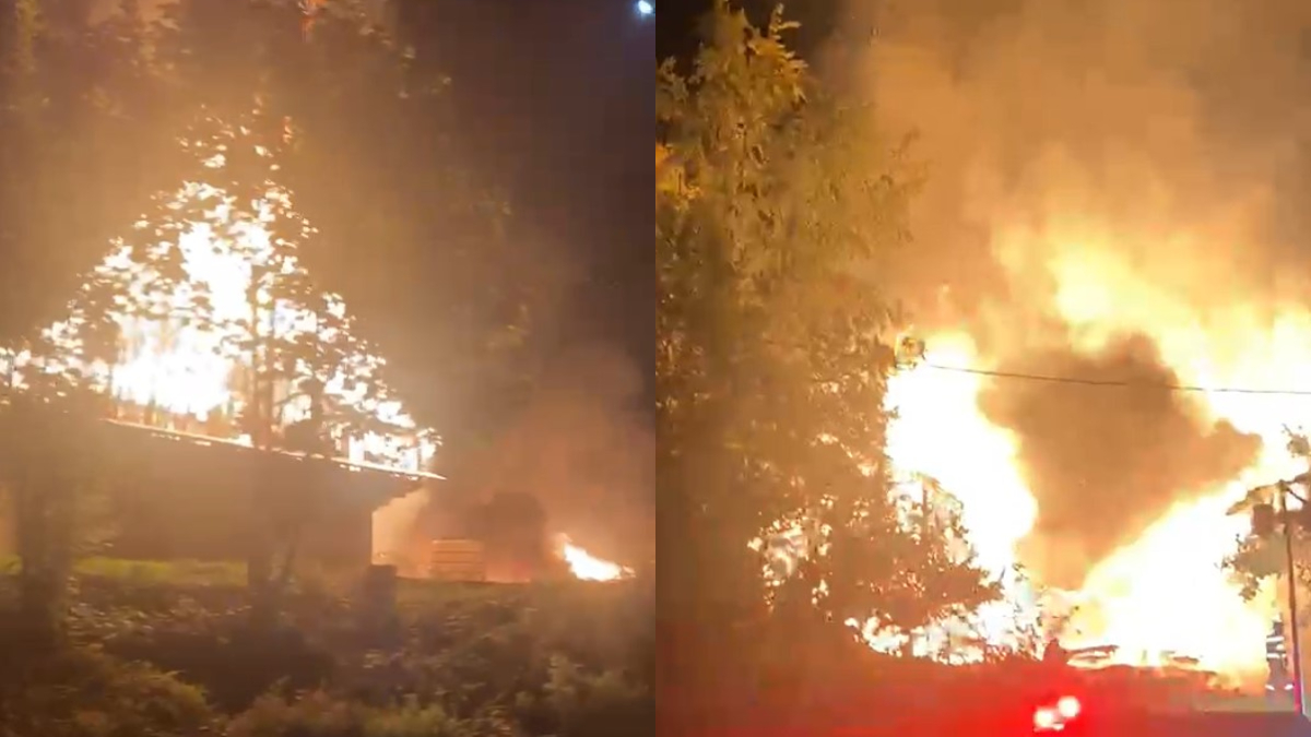Mănăstirea Bisericani, din nou în flăcări. Incendiul a izbucnit în toiul nopții