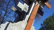 Romanita a adus la mormantul fostului ei sot o fotografie realizata de Iovan in timpul unei curse de linie
