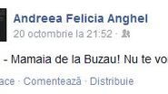 Andreea Anghel a anuntat vestea pe contul ei de Internet