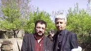 Dan Diaconescu a profitat de faptul ca a iesit din inchisoare si s-a intalnit cu prietenii apropiati, care au venit la inmormantare