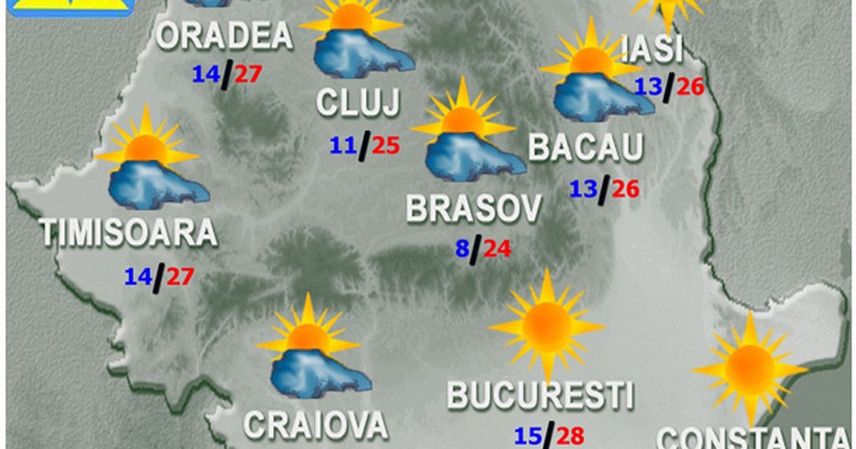 Prognoza meteo cum va fi vremea in weekend! Prognoza meteo cum va fi vremea in weekend!