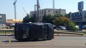 Accident grav pe podul Baneasa dupa ce trei autoturisme s-au tamponat! Ce au patit pasagerii novalue