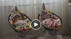 Gadgetul de care orice mamica are nevoie. Ce se intampla dupa ce iti pui copilul in cosulet VIDEO