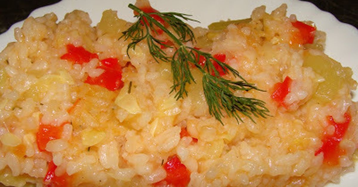 Reteta de pilaf cu rosii si dovlecei