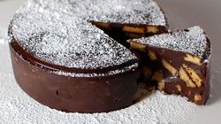 Tort rapid de ciocolata cu biscuiti, FARA COACERE!