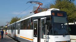 Circulaţia tramvaielor liniei 41, blocată de peste 30 de minute pe sensul spre Ghencea, din cauza unui tramvai defect