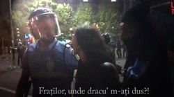 Momentul in care jandarmerita a scapat de huliganii din Piata Victoriei, surprins de camera: "Fratilor, unde dracu' m-ati dus!"