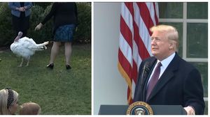 Întâlnire la nivel înalt: Donald Trump a graţiat doi curcani, pe Mazăre şi Morcov. Motivul pentru care a făcut asta