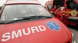Incident teribil la Măgurele! 6 persoane au ajuns la spital, după ce un microbuz a căzut în şanţ