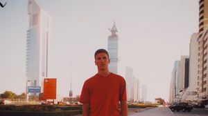 Andrei Iordache, intr-o fotografie realizata in Dubai, in 2001