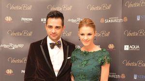 Mihai Gruia si sotia sa, Laura