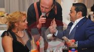Manelistul si fosta iubita se mai vad ocazional pe la chefuri