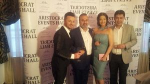 Gabi si Tavi, alaturi de Haluk Kurcer, (stanga) Presedintele Kanal D Romnia si, Fatih Salis, (dreapta) Directorul Departamentului de Stiri si Productii interne la Kanal D