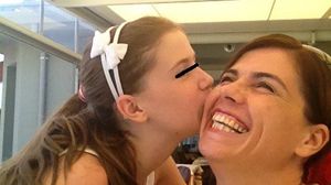 Aida Parascan, alaturi de fiica ei, Gianina