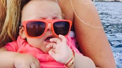 FOTO! Kitty Cepraga si-a scos fetita la o plimbare pe mare