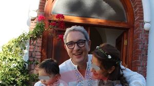 Andrei Zaharescu, iubita Cosmina si baietelul lor