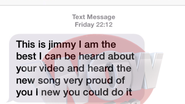 Mesajul telefonic primit de Bijou de la Jimmy