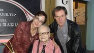 Radu Beligan, cu fiica Anamaria si sotul ei, in ultima vizita a acesteia in tara