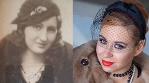 Bunica Oanei Roman, in '46, fata in fata cu vedeta tv, azi