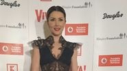 Carmen Bruma a purtat o rochie neagra din dantela, decoltata si sexy