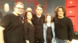 FOTO Ce iubita talentata are Andrei Paunescu! Maria canta in trupa alaturi de baiatul poetului